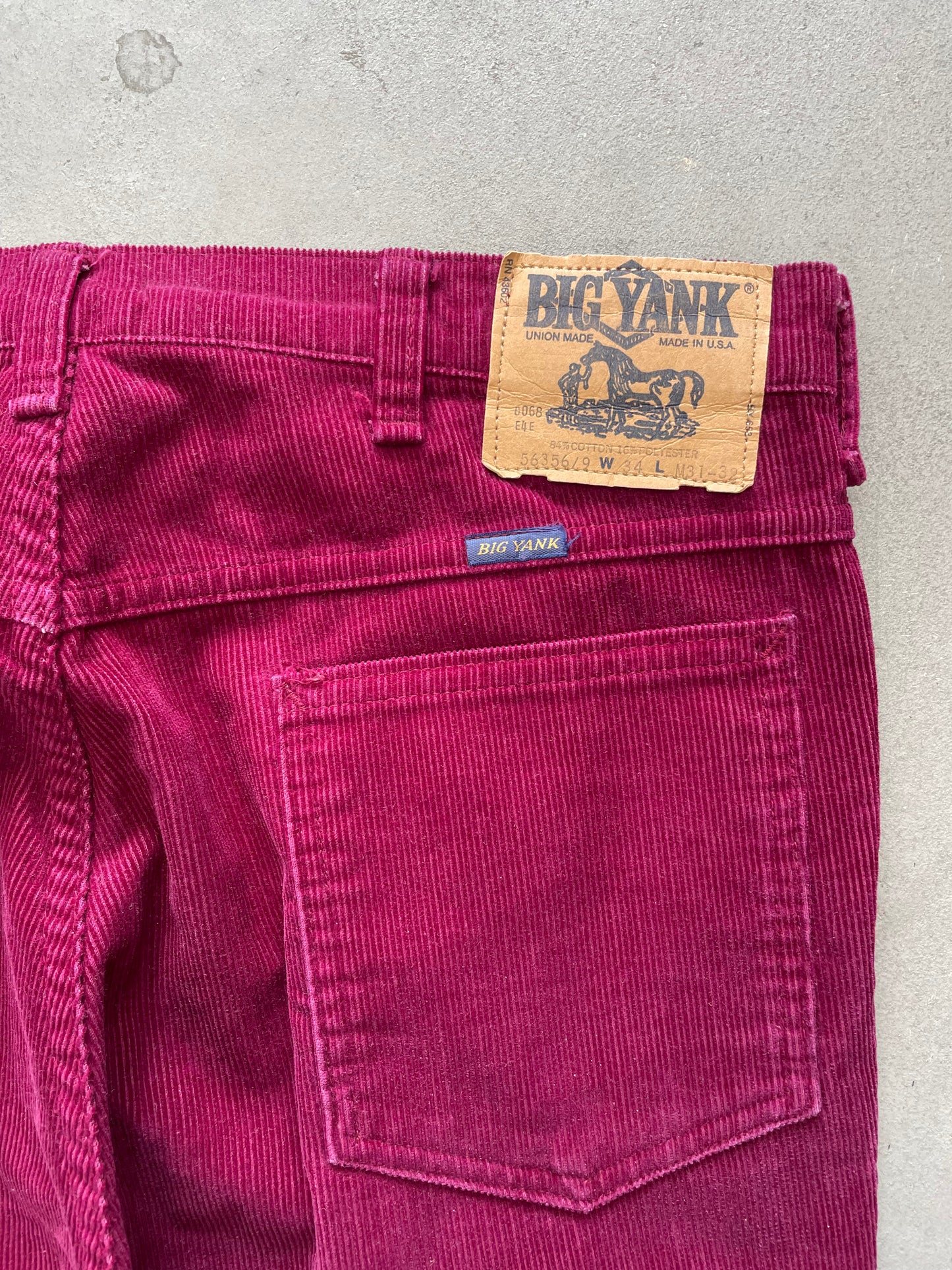 1960s/1970s Big Yank Corduroy Flare