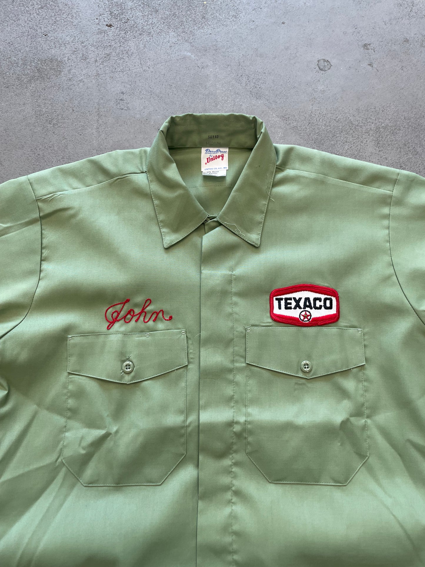1960s Texaco Chainstitched Work Shirt