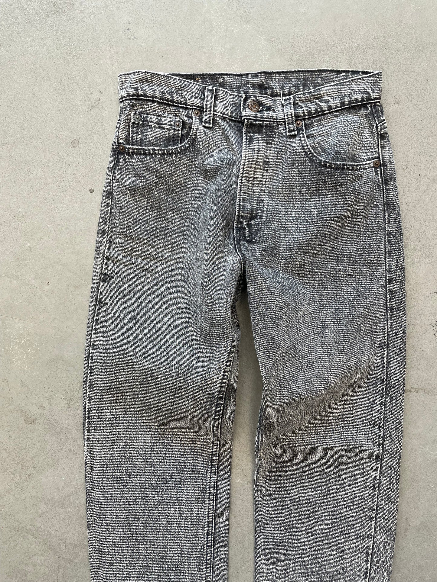 1980s/90s 505xx Black Acid Wash Jeans