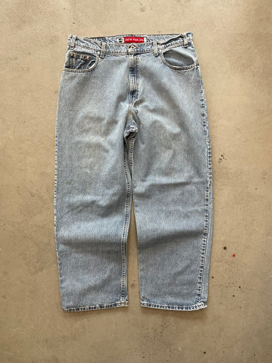 1990s Silver Tab Loose Wide Leg Denim