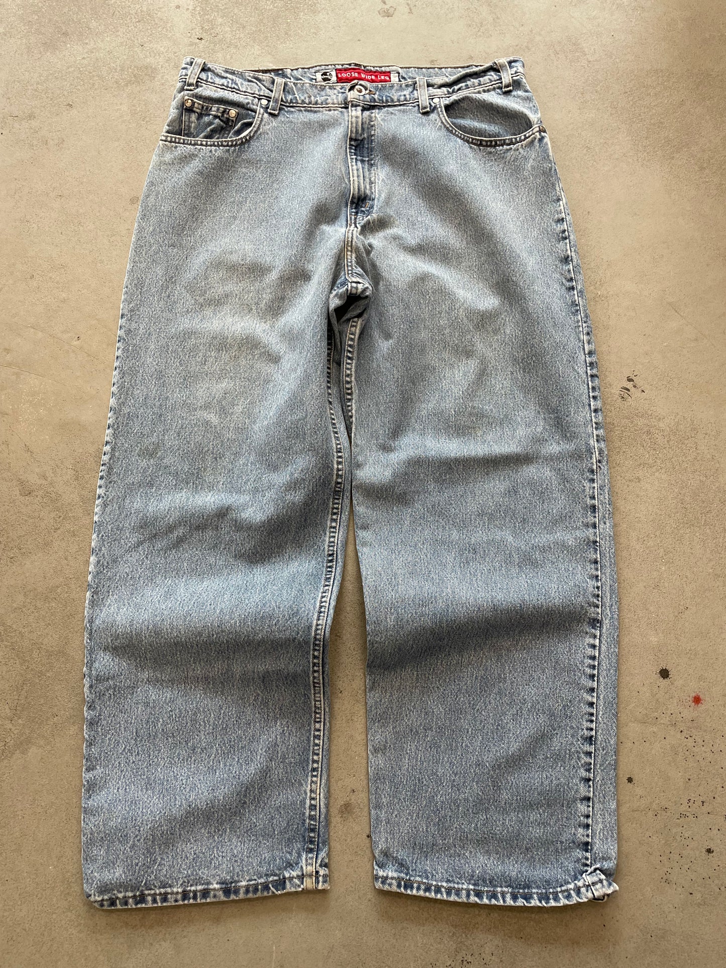 1990s Silver Tab Loose Wide Leg Denim