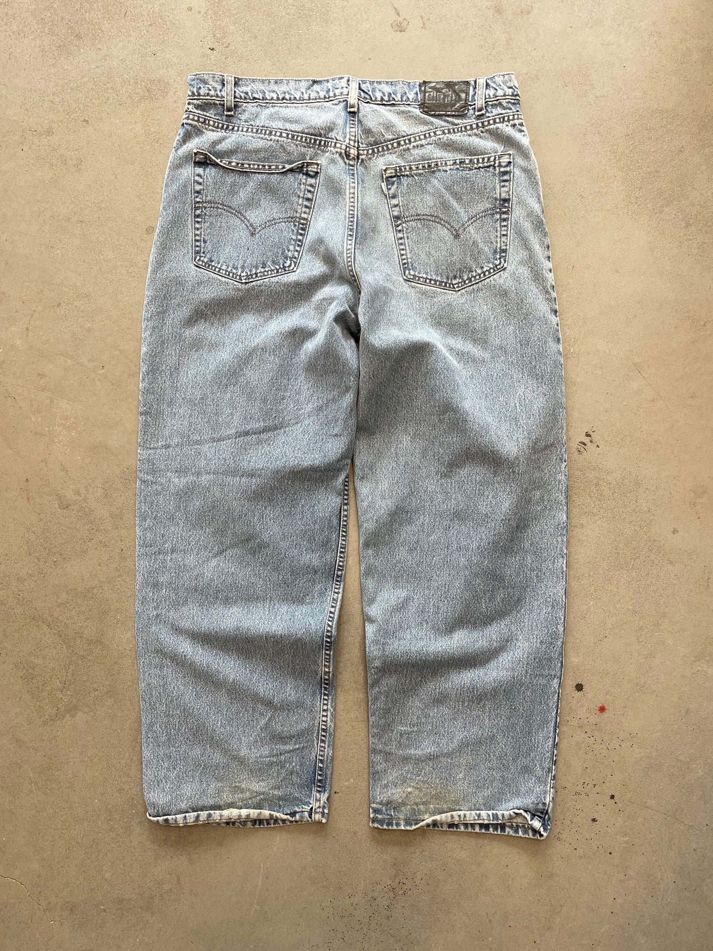 1990s Silver Tab Loose Wide Leg Denim