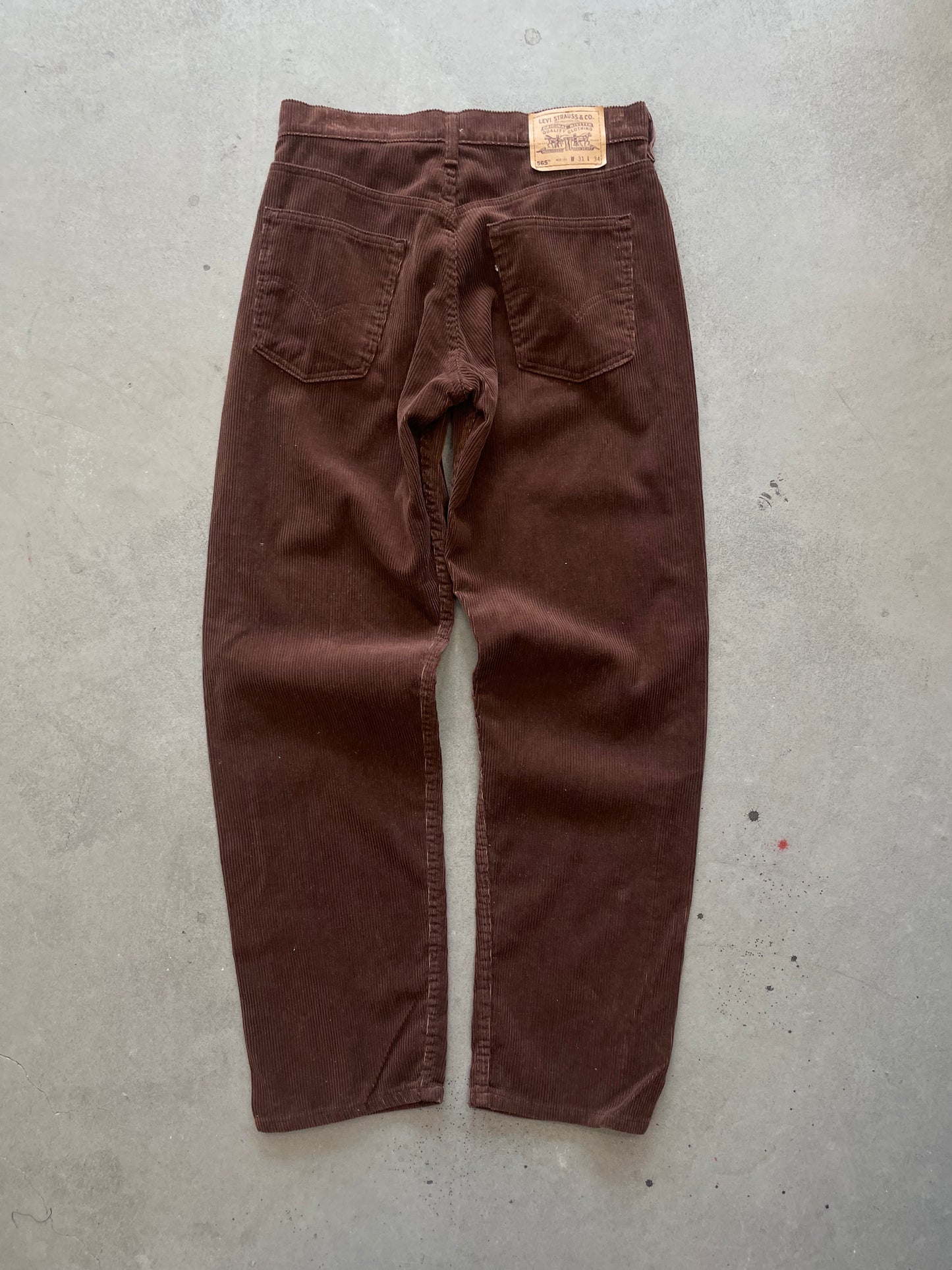 1990s 565 Levi’s Corduroy Wide Leg Brown