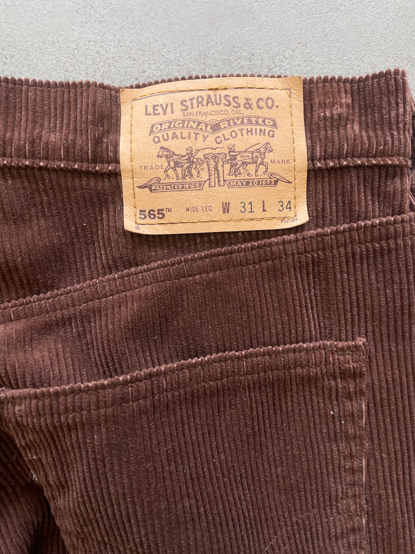 1990s 565 Levi’s Corduroy Wide Leg Brown