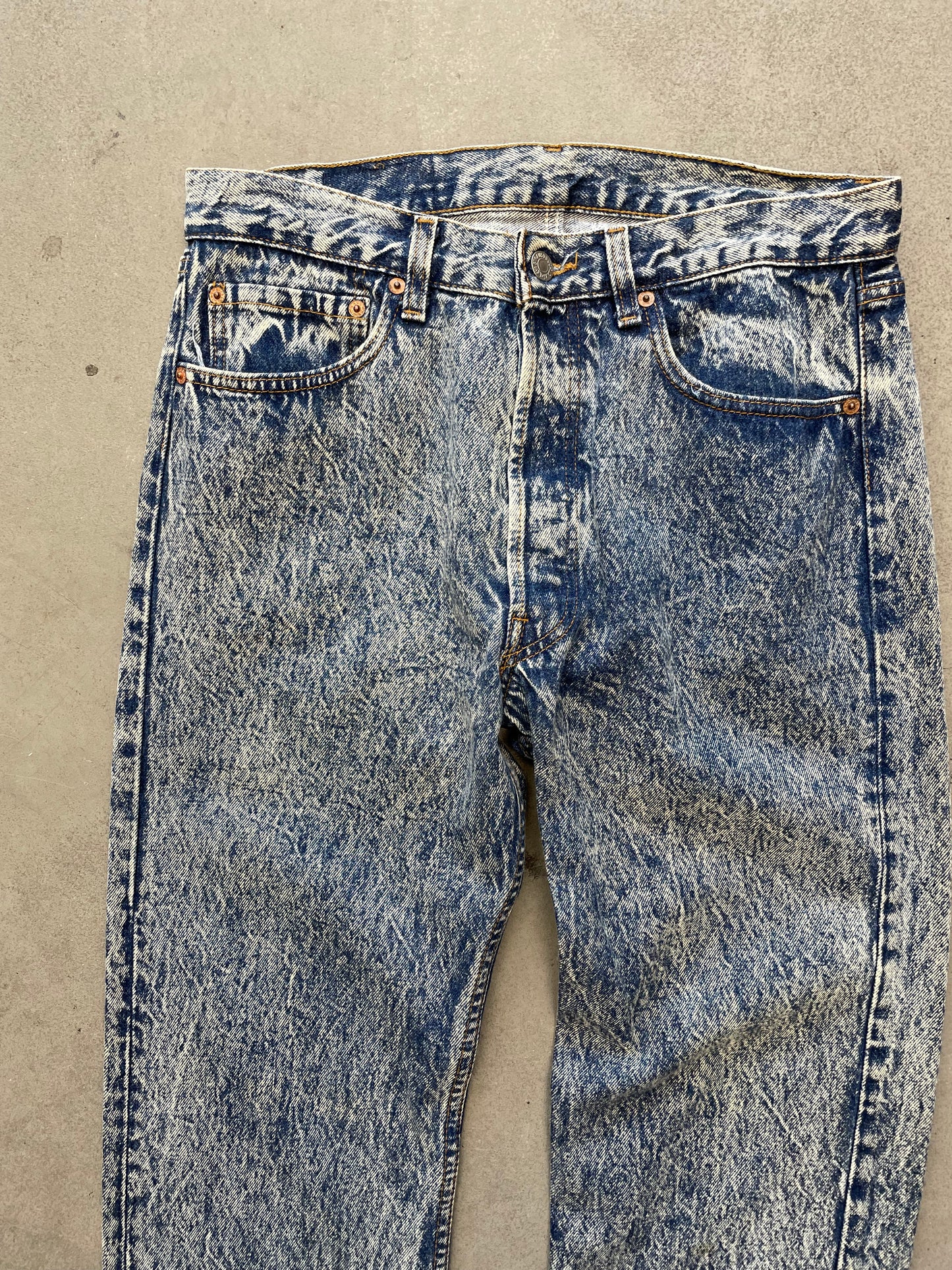 1980s 501xx Acid Wash Jeans