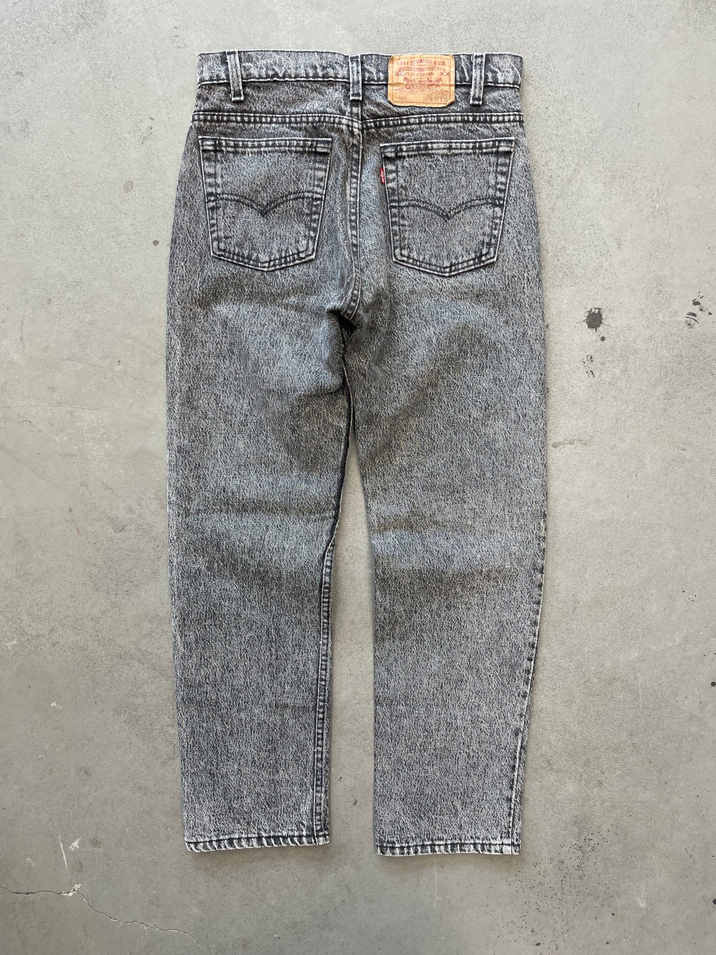 1980s/90s 505xx Black Acid Wash Jeans