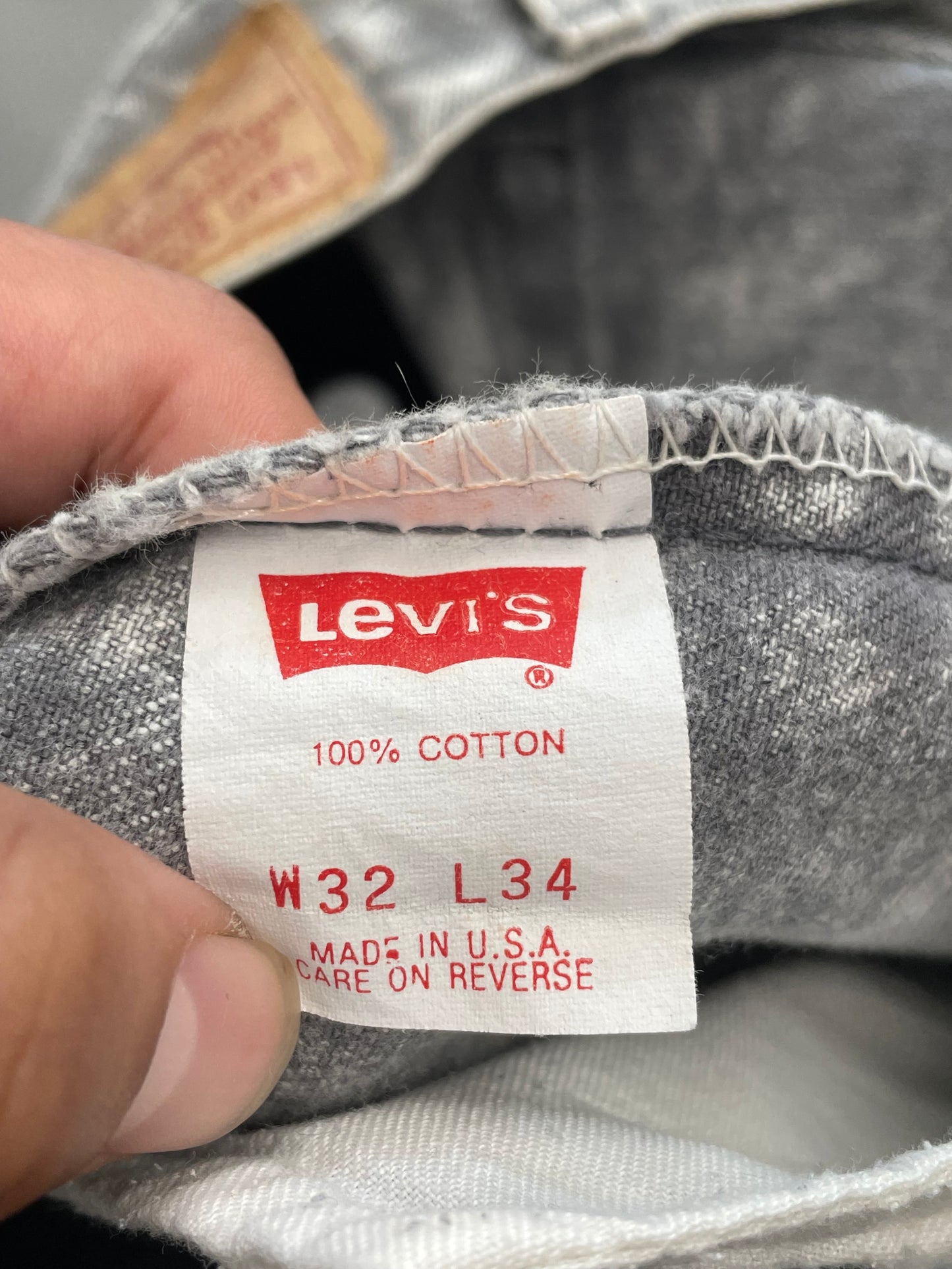 1980/90s Levi’s 506xx Gray Acid Wash Jeans