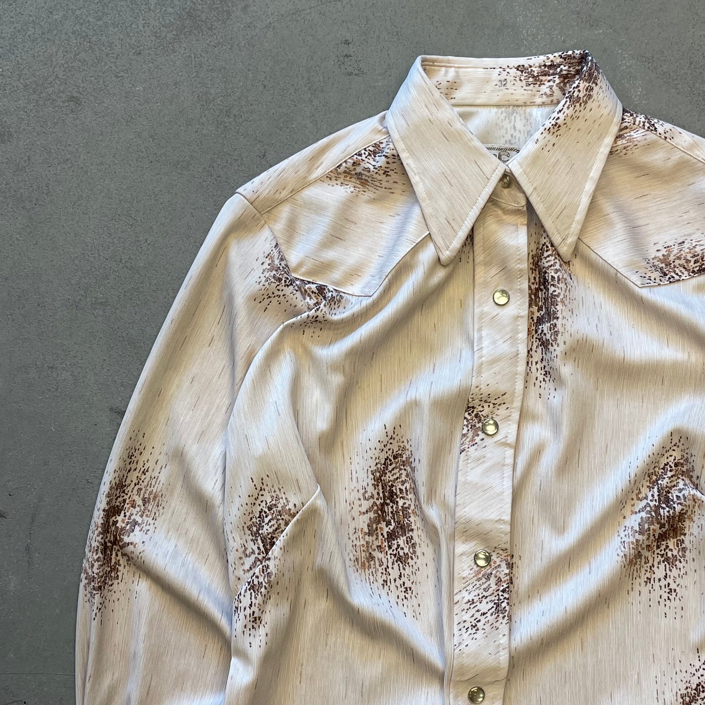 1970s H Bar C Western Pearl Snap Button Down Shirt