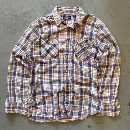 1980s Levi's Plaid Button Down Shirt