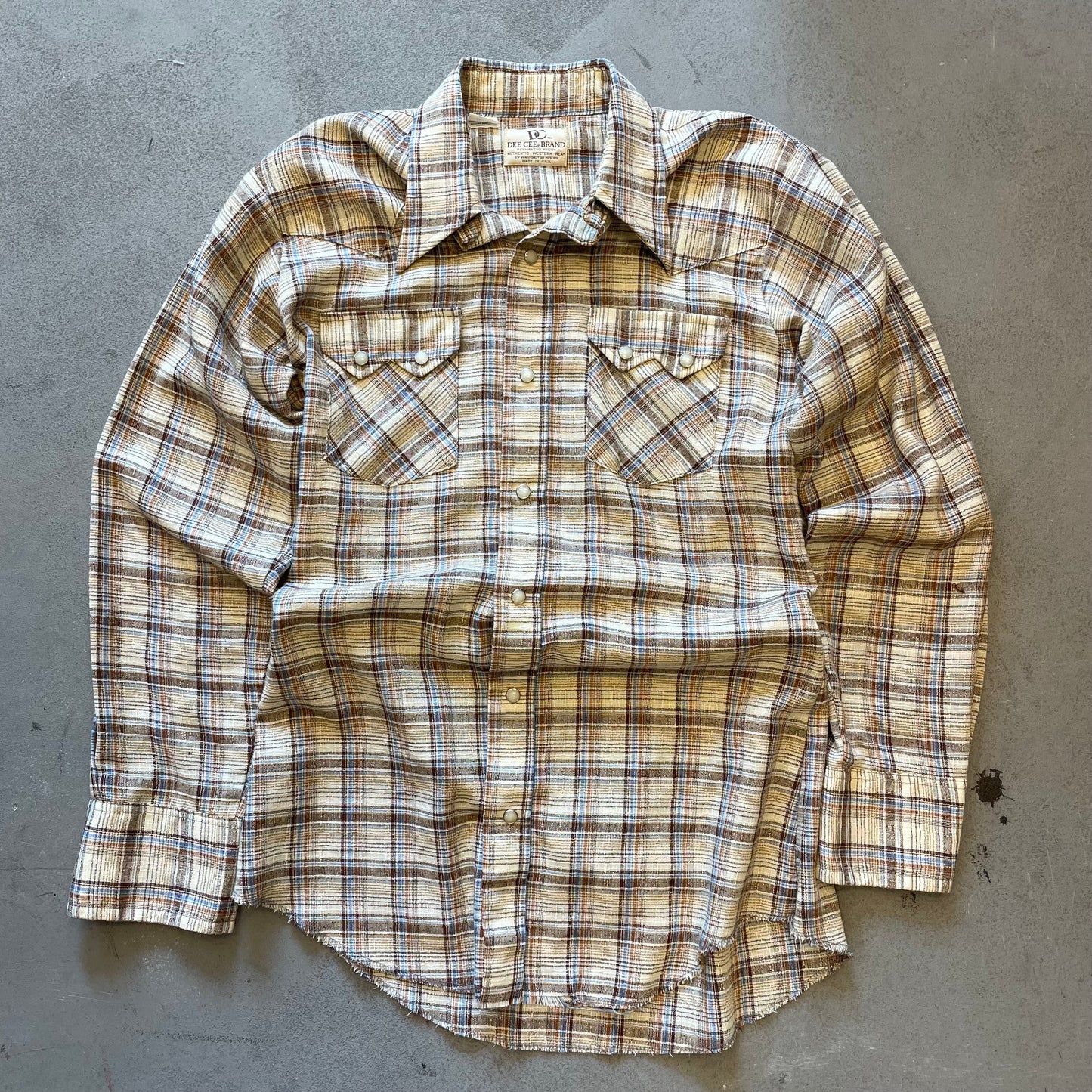 1970s DeeCee Brand Western Pearl Snap button Down Shirt