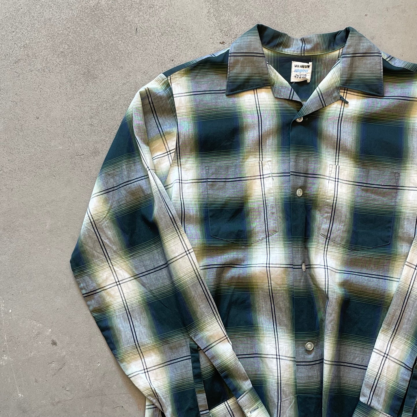 1960s Van Heusen Plaid Button Down