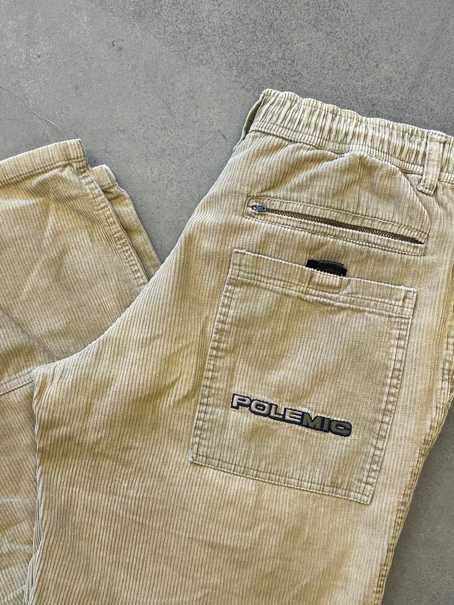 1990s Polemic Corduroy Wide Leg Pants