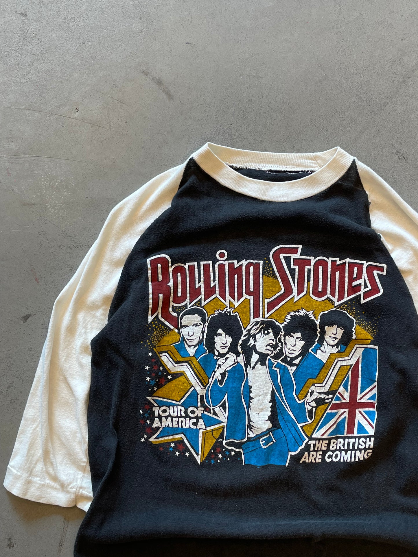 1980s Rolling Stones Raglan Sleeve America Tour T-Shirt