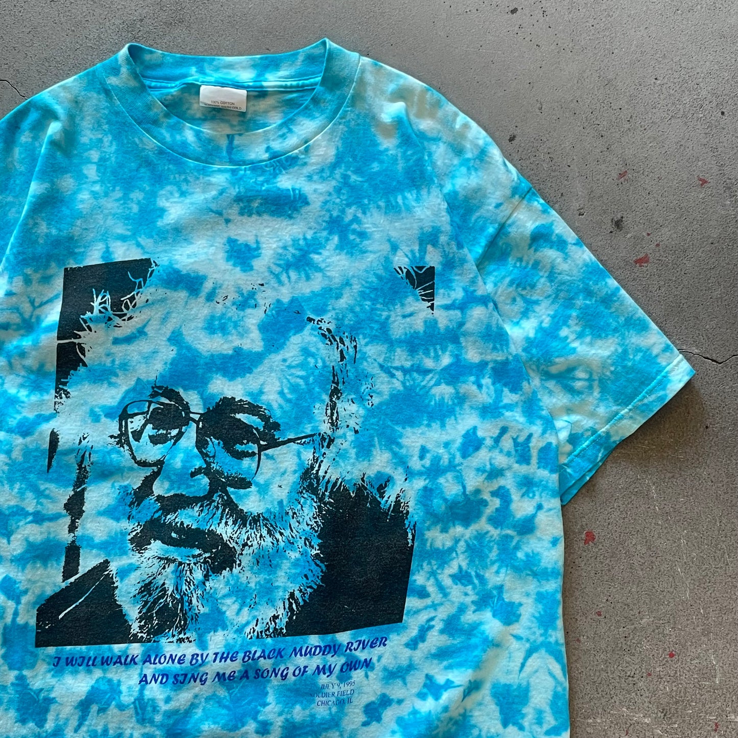 1990s Jerry Gracia Tie Dye Graphic T-Shirt