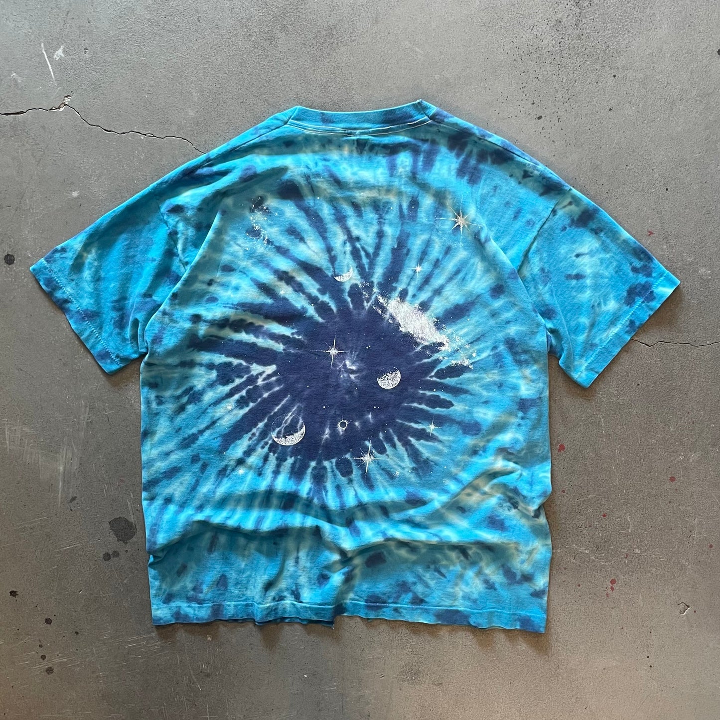 1990s Grateful Dead Tie Dye Space Your Face T-Shirt