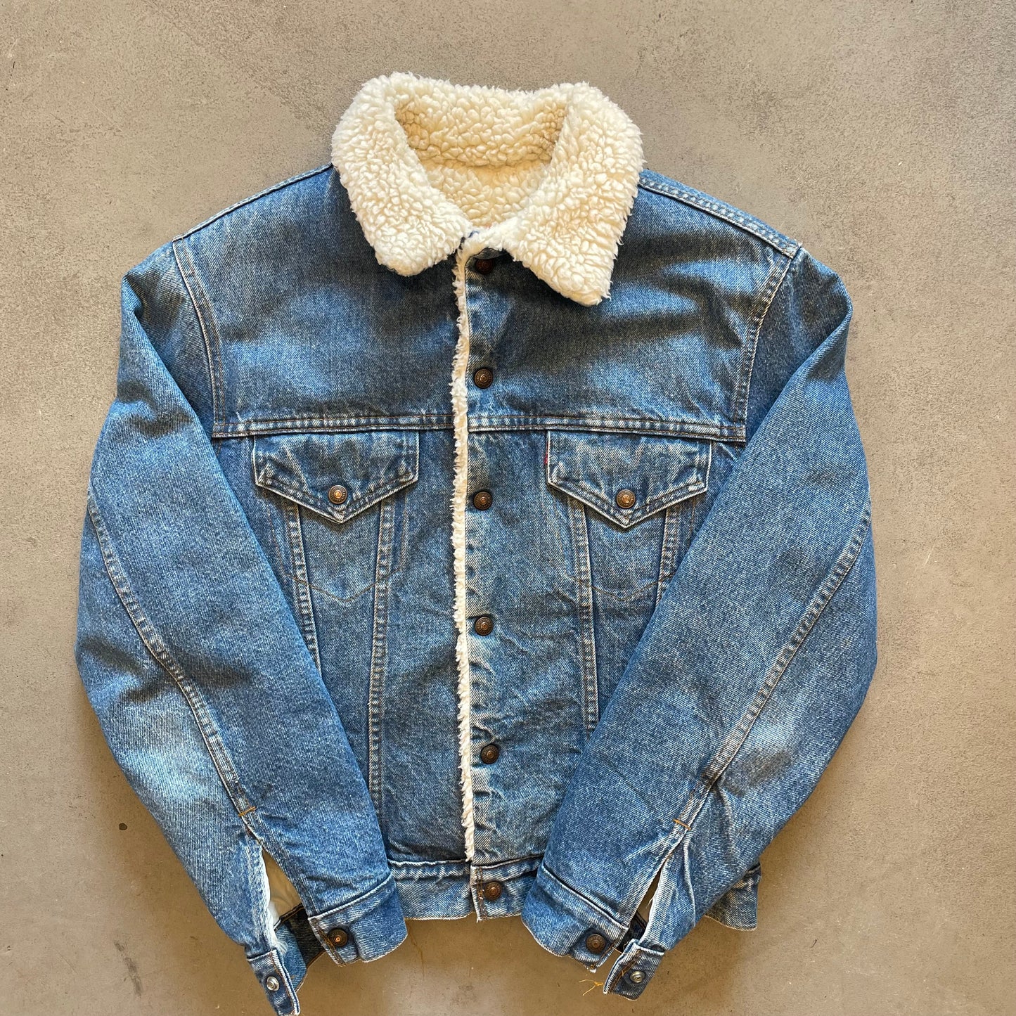 1980s Levi's Sherpa Denim Trucker Jacket