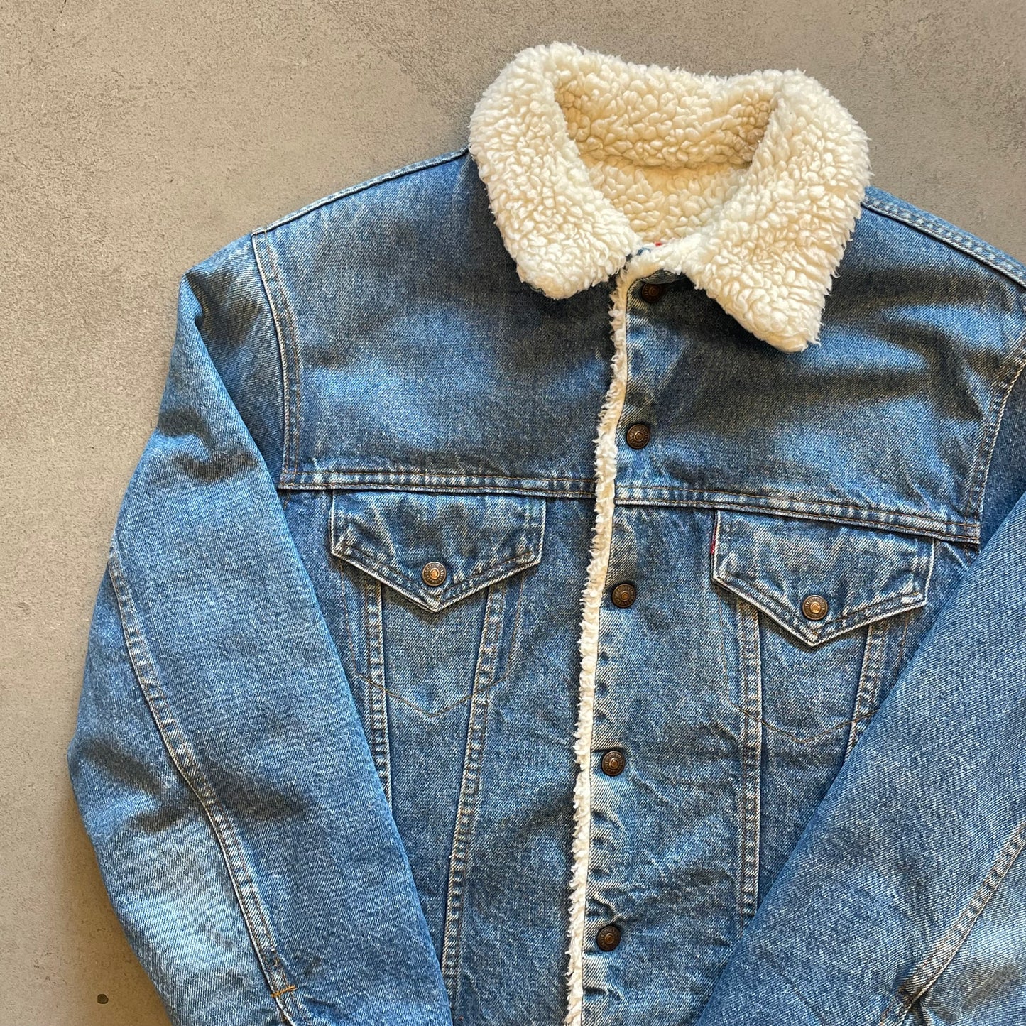 1980s Levi's Sherpa Denim Trucker Jacket