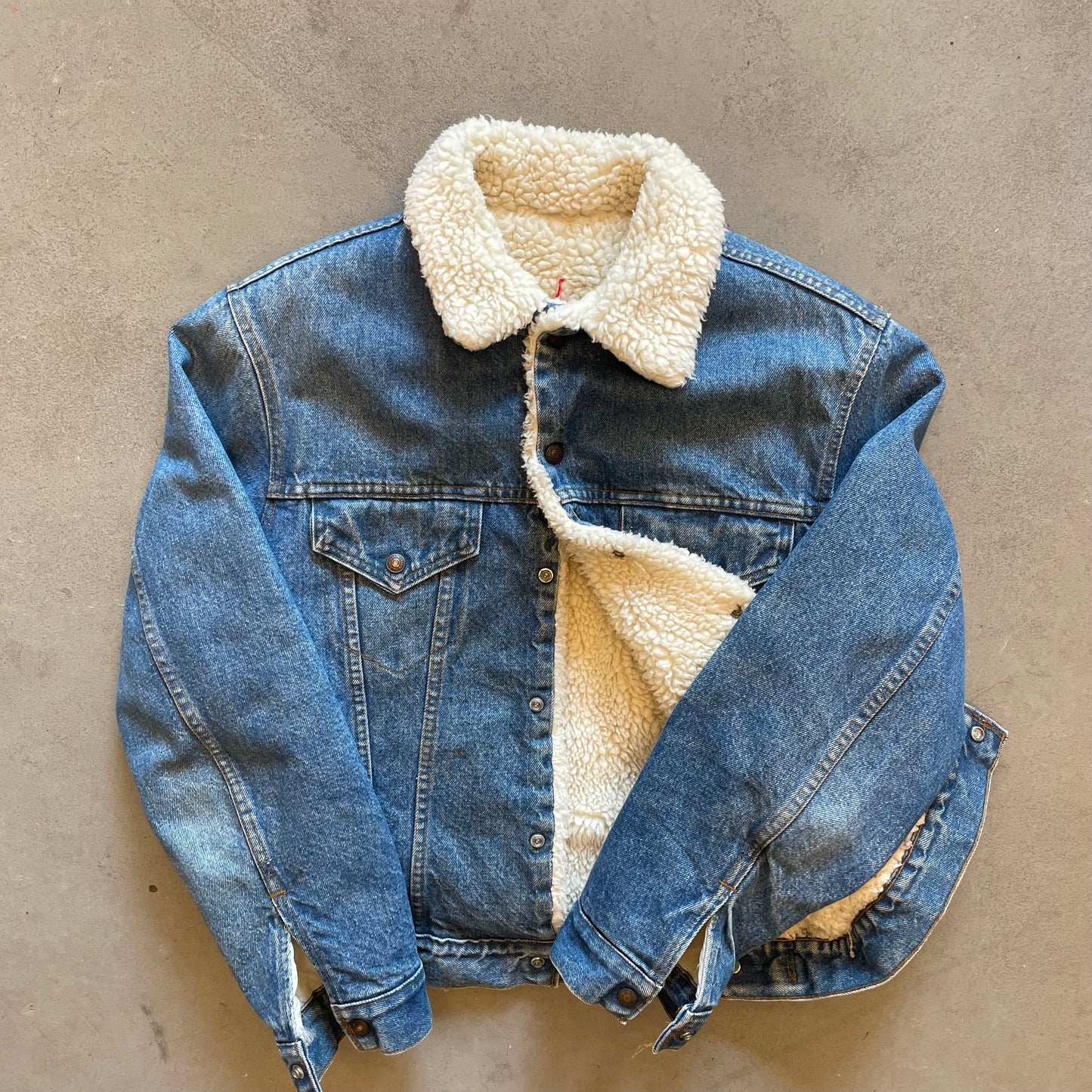 1980s Levi's Sherpa Denim Trucker Jacket