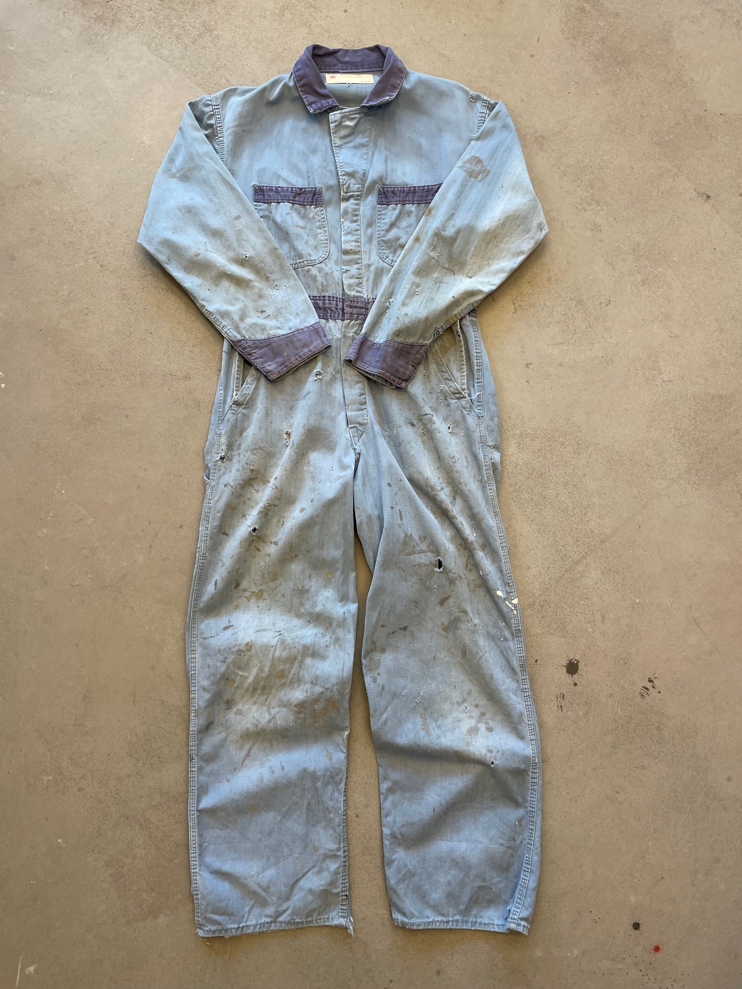 1950s HBT Faded & Thrashed Service Coveralls