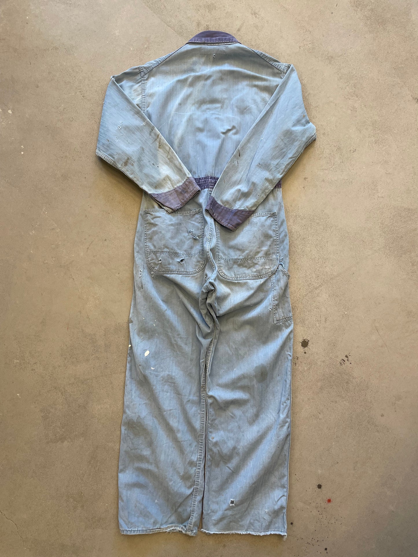 1950s HBT Faded & Thrashed Service Coveralls