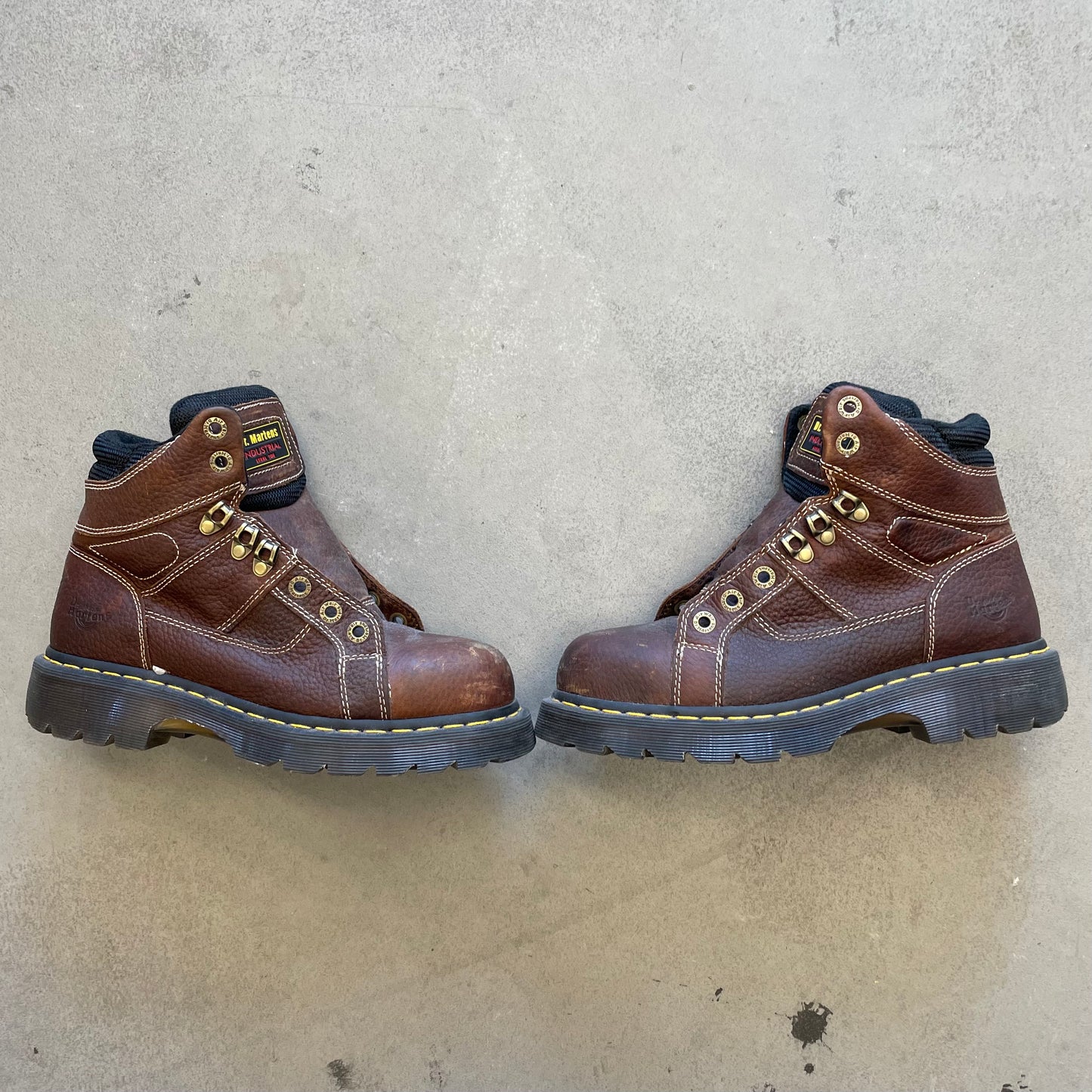 1990s Steel Toe Doc Martens Boots { NO LACES!!!!}