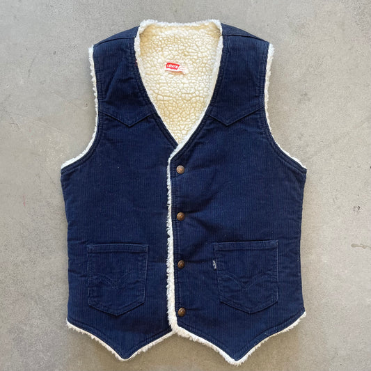 1970s Levi's Corduroy Sherpa Lined Vest